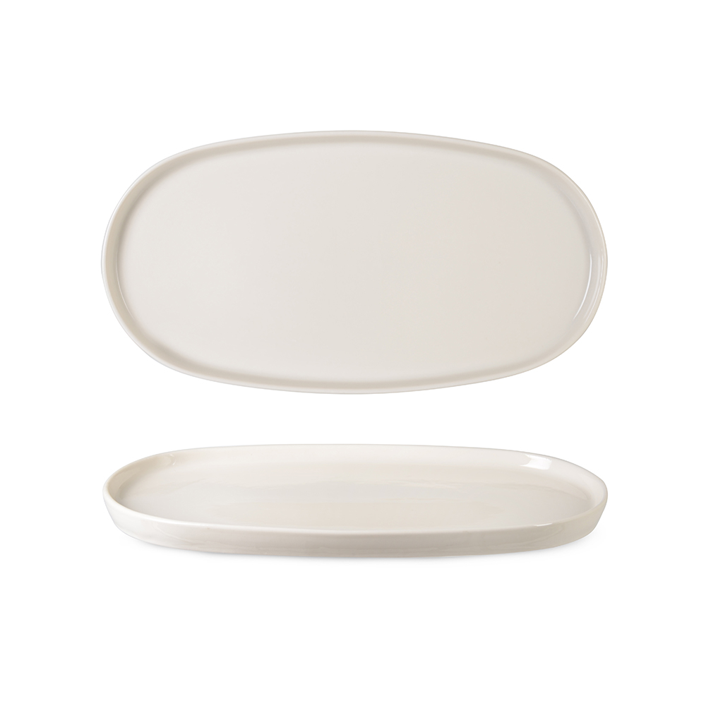 Toledo Cream Oval Plate